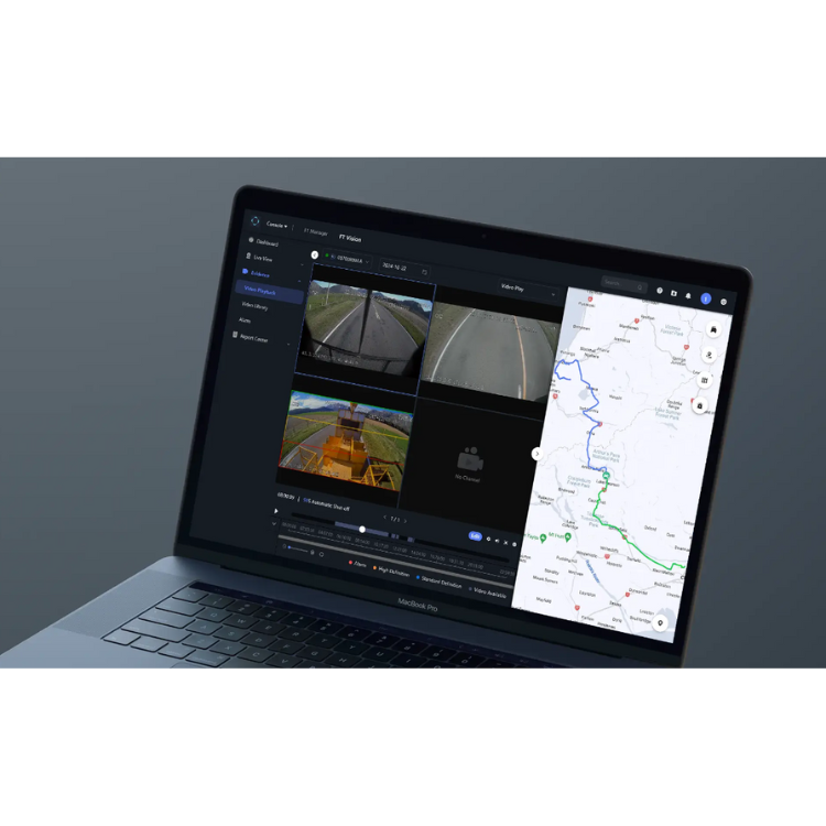 Collection of fleetview displayed on a laptop in a gallery layout